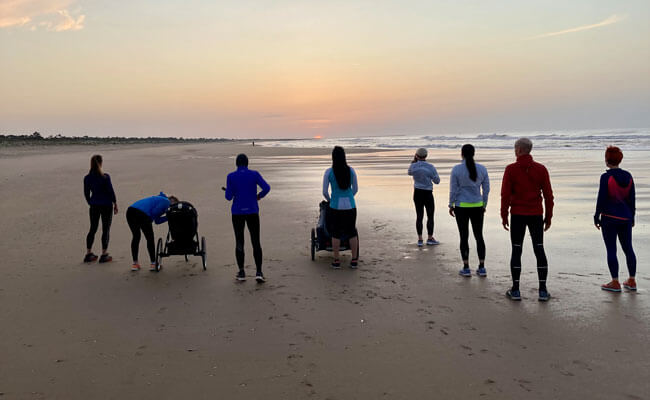 Laufreise Portugal Gemeinsam laufen am Strand